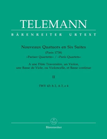 Pariser Quartette Band 2 (Nr.4-6) fr Flte, Violine, Ba und Bc Stimmen