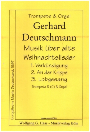 Musik ber alte Weihnachtslieder fr TrompeTe (B/C) und Orgel