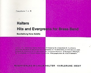 Halters Hits and Evergreens Band 1: fr Blasorchester Tenorhorn 1