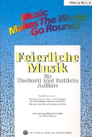 Feierliche Musik Band 1 fr flexibles Ensemble Bsse in B (Violinschlssel)