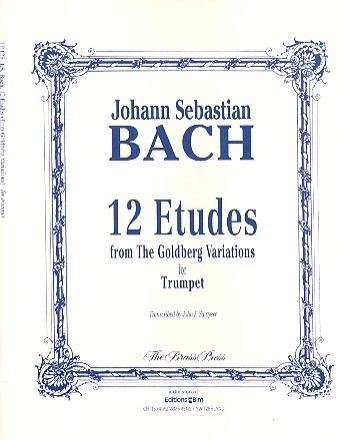 12 Etudes from the Goldberg Variations for trumpet