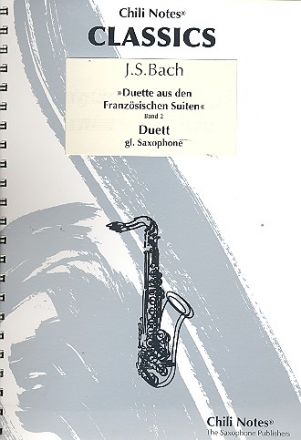 Duette aus den franzsischen Suiten Band 2 fr 2 Saxophone gleicher Stimmung