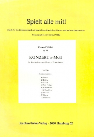 Konzert a-Moll op.57 fr Violine, 2 Flten und Zupforchester