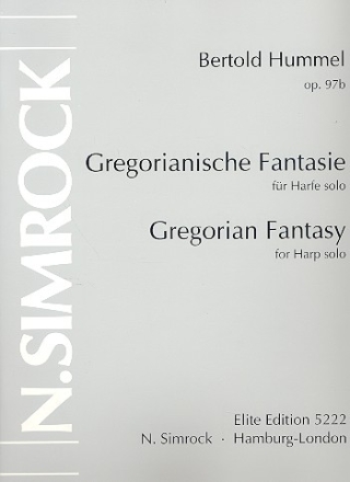 Gregorianische Fantasie op.97b fr Harfe solo