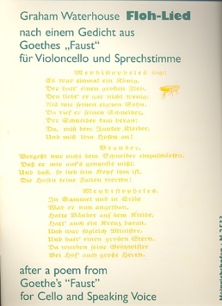 Floh-Lied fr Violoncello und Sprechstimme nach einem Gedicht