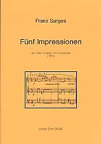 5 Impressionen fr Flte, Violine und Violoncello Partitur und Stimmen