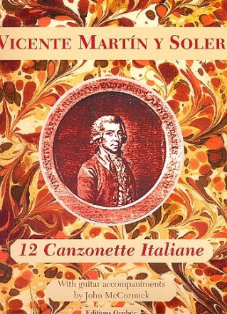 12 canzonette italiane for voice with guitar accompaniments (sp/en)