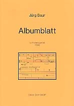 Albumblatt fr Fltenquartett Partitur