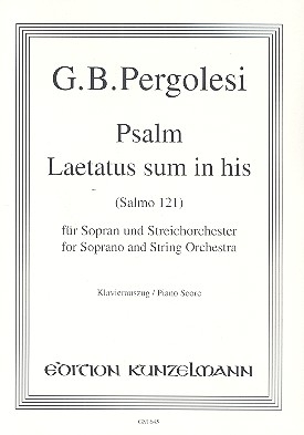 Laetatus sum in his fr Sopran und Streichorchester