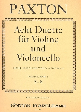 8 Duette Band 2 (Nr.5-8) fr Violine und Violoncello Stimmen