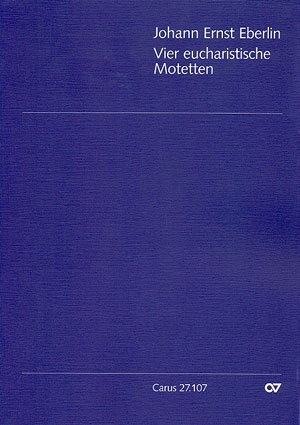 4 eucharistische Motetten fr gem Chor und Bc Partitur