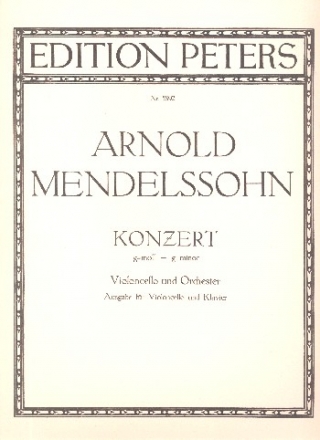 Konzert g-moll fr Violoncello und Orchester fr Violoncello und Klavier