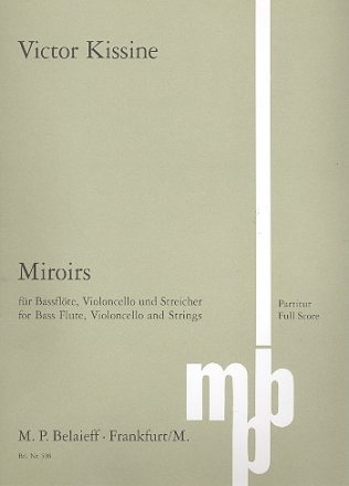 Miroirs fr Bassflte, Violoncello und Streicher partitur