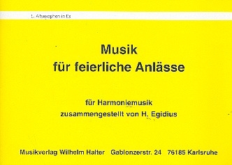 Musik fr feierliche Anlsse: fr Blasorchester Altsaxophon 1