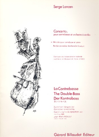 Concerto pour contrebasse et orchestre a cordes pour contrebasse et piano