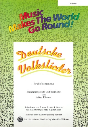 Deutsche Volkslieder: fr flexibles Ensemble Horn in F