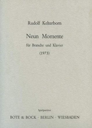 9 Momente (1973) fr Bratsche und Klavier