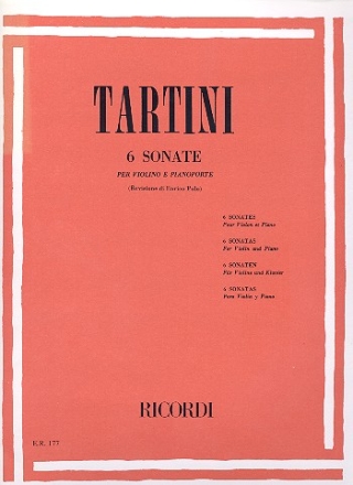 6 sonate per violino e pianoforte