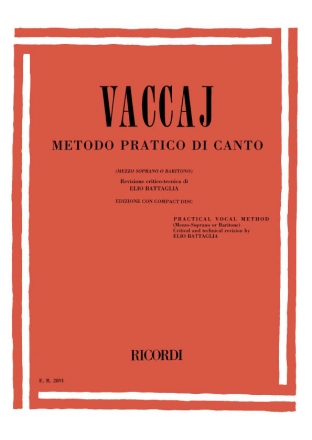 Metodo pratico di canto (+CD) per mezzo soprano o baritono