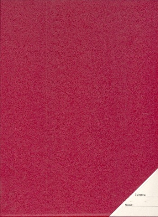 Auftrittsmappe Kunstleder rot