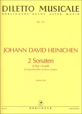 2 Sonaten fr Sopranblockflte und Bc