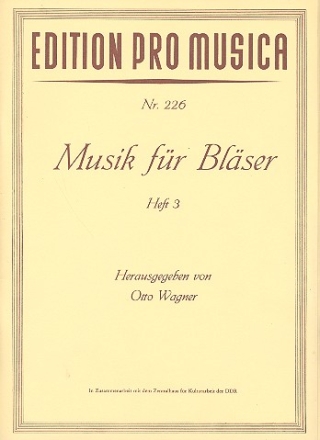 Musik fr Blser Band 3 Blechblserquartette Partitur und Stimmen