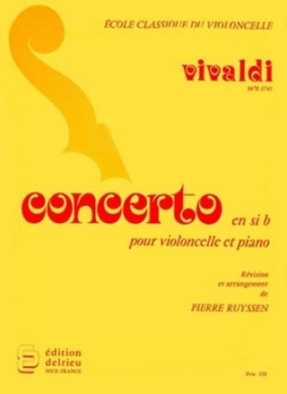 CONCERTO SI BEMOL MAJEUR POUR VIOLONCELLE ET PIANO RUYSSEN, P., ED.