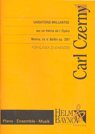 Variations brillantes op.297 sur un theme de Bellini fr Klavier zu 6 Hnden