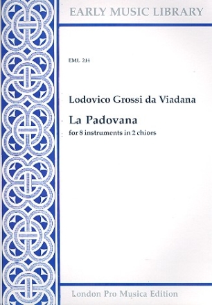 La padovana for 8 instruments La padovana for 8 instruments score and parts