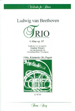 Trio C-Dur op.87 fr Flte, Klarinette und Fagott Stimmen