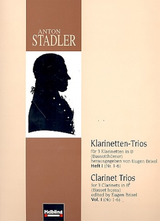 Klarinettentrios Band 1 (Nr.1-3) fr 3 Klarinetten (Bassetthrner)