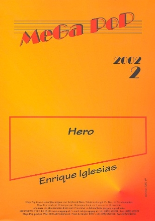 Hero fr Klavier (mit Text) Einzelausgabe