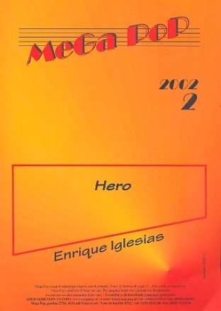 Hero: Einzelausgabe fr C-Instrument (mit Text)