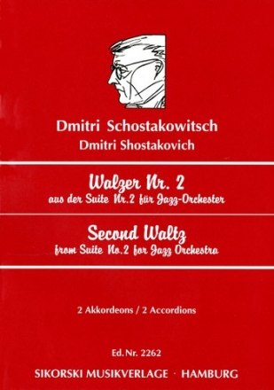 Walzer Nr.2 aus der Suite fr Jazz-Orchester fr 2 Akkordeons,  Stimmen