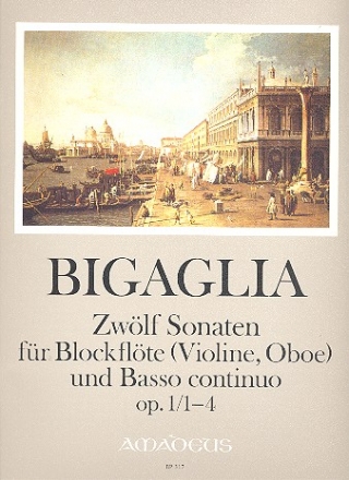 12 Sonaten op.1 Band 1 (Nr.1-4) fr Blockflte (Violine, Oboe) und Bc