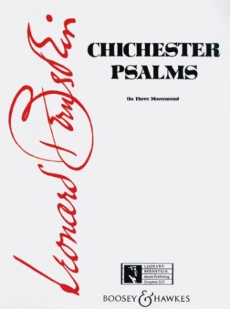 Chichester Psalms in 3 Movements for mixed (male) chorus, boy solo and orchestra score