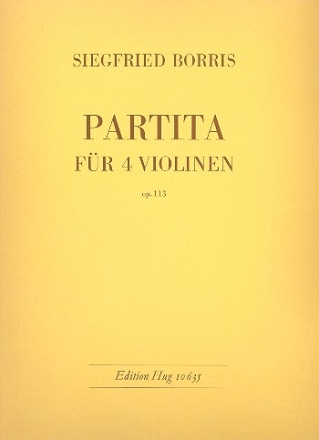 Partita op.113 fr 4 Violinen Partitur und Stimmen