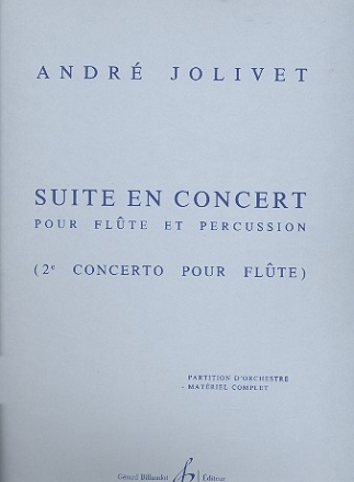 Suite en concert pour flute et 4 percussions parties