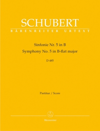 Sinfonie B-Dur Nr.5 D485 fr Orchester Partitur