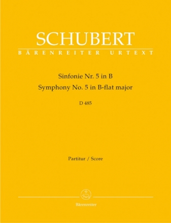 Sinfonie B-Dur Nr.5 D485 fr Orchester Partitur