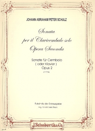 Sonata op.2 fr Cembalo oder Klavier solo Struck, Michael, ed.