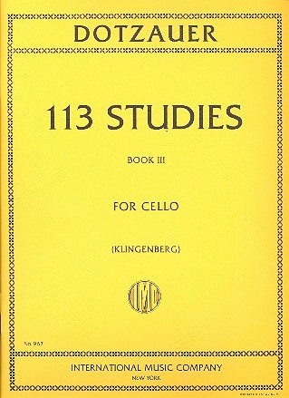 113 Studies vol.3 (nos.63-85) for cello