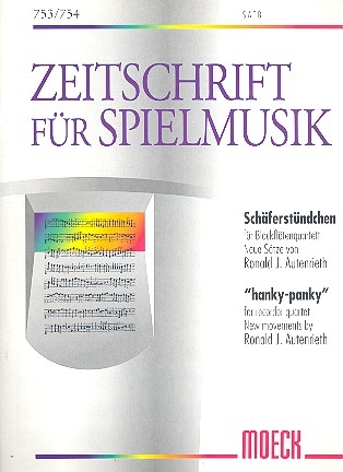 Schferstndchen fr 4 Blockflten (SATB) Partitur und Stimmen