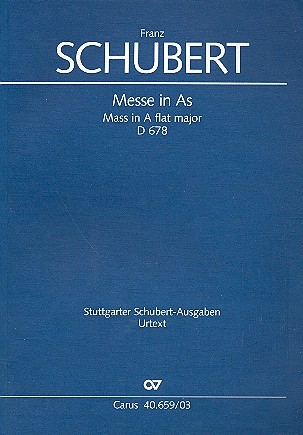 Messe As-Dur D678 2. Fassung  fr Soli, gem Chor, Orchester und Orgel Klavierauszug (la)