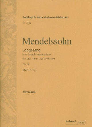 Sinfonie Nr.2 op.52 fr Soli, gem Chor, Orchester und Orgel Kontrabass