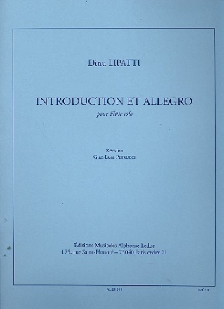 Introduction et Allegro pour flte solo