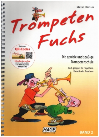 Trompeten-Fuchs Band 2 (+QR-Codes) fr Trompete, Flgelhorn, Kornett oder Tenorhorn