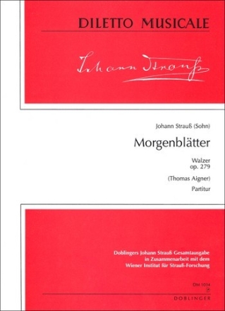 Morgenbltter op.279 Walzer fr Orchester Partitur