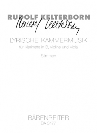 Lyrische Kammermusik Fr Klarinette in B, Violine und Viola Stimmen