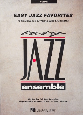 Easy Jazz Favorites: for young jazz ensemble guitar